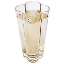 이태리 칼디어 럭셔리 크로바 유리화병 유리꽃병 대 24cm, 1개