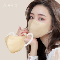 새부리형 마스크 귀편한 날개형 소프트 귀끈 컬러 숨쉬기 편한 일회용 새부리 마스크, 중형 베이지 40매