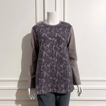 [포라리] 라운드 레이스 블라우스 L245120 (2월 기간 세일)