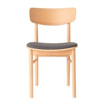 무인양품 MUJI 목제 라운드 체어 시트 타입, 베이지