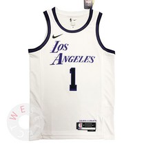 NBA 2022-23 LA 레이커스 디안젤로 러셀 스윙맨 져지 유니폼 - 시티 에디션