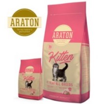 아라톤 키튼 고양이사료 1.5kg, 4개, 닭 칠면조 오리