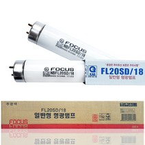 포커스 FL20SSD/18 20W (20개입) 직관램프 형광등, 주광색(흰색빛), 포커스FL20SD/18 (20개입)