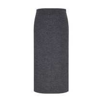 헤지스레이디스 (HSSK2D946) 챠콜그레이 울 니트 H라인 스커트
