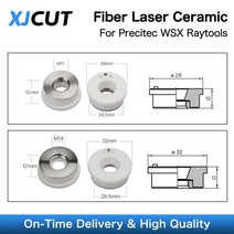 레이저 커팅기 각인기 조각기 컷팅기 레이저 세라믹 28/32mm OEM Precitec/WSX/Raytools KT B2 콘 P0571-10, 01 28mm(Precitec 1051)