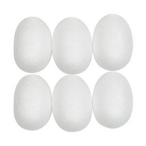 스치로폴타원형6cm6개 스티로폼계란모양