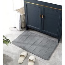 빨아쓰는 발매트 세균잡는 화장실 주방 욕실 현관 발판 발닦개, 그레이