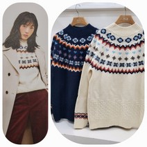 SI 노르딕패턴포인트 니트티