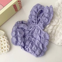매일그개와 강아지 구름 원피스 뽀글이 나시티, 퍼플