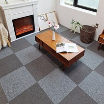 50x50 카페트 타일 매트 카펫타일 베란다 사무실바닥 DIY 셀프 시공, 진베이지