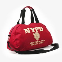 발랄한 여대생 공항패션 NYPD 여자 캐리어보스턴백 트래블백 캐쥬얼 여행 위빙백 휴가가방