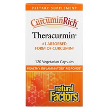 네추럴 펙터스 Natural Factors CurcuminRich Theracurmin 베지 캡슐 옵션확인필수, 30 개