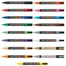유니 포스카 3M 마카펜(0.9-1.3mm) 낱색 17칼라, 12.바이올렛