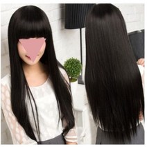 생머리통가발 긴생머리가발 생머리가발 긴머리가발 롱가발 긴가발 생머리 긴머리통가발 여자긴머리가발, 다크브라운