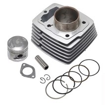 오토바이 56.5mm 엔진 피스톤 실린더 혼다 CB125S XL125 CB CL XL SL S 76-85 액세서리 키트, [01] set, 1set