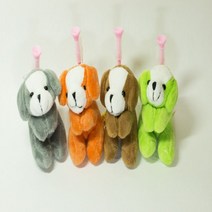 골프공티 강아지캐릭터 인형, 연두색