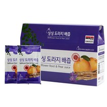 기타 싱싱 도라지 배즙 100ml 선물용 1박스 30포, 30개