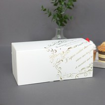 골드레터링 롤케이크 포장상자 (받침포함)