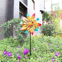 정원 바람개비 철제 야외 바람개비 유치원 카페 꾸미기, B