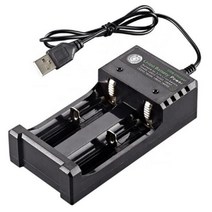 봇대형 3.7V 리튬이온 18650 26550 건전지 배터리 충전지 충전기 만능 2구 KC인증, 1개