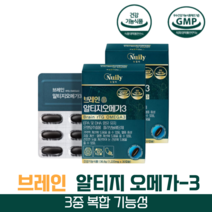 알티지 rtg 고등어 정어리 노르웨이 오메가 3 리 GOED 플라보놀배당체 IFFO 은행잎 추출물 3중 복합 기능성 PTP 개별 포장 휴대성 좋은, 2박스(2개월분)