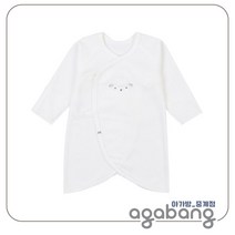 아가방 중계점 내꼬양 수플레 배내가운 (O/WHITE) *50%세일중* 깔끔하고 귀여운 활용도 많은 배냇 가운 출산준비물 출산용품