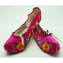 이화 한국무용 자수 꽃신-꽃분홍, 245