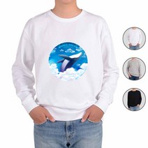 ATOGATO 재주부리는 하늘고래 맞춤 맨투맨