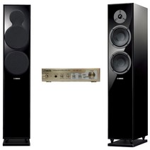 사가 SA-30 MC + 야마하 NS-F150 미니오디오 패키지, 스피커(유광블랙)