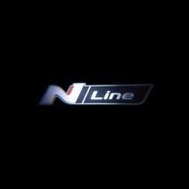 자동차 실내등 무드등 교체 자동차 LED 의전 웰컴라이트 레이저 N 라인 엠블럼 프로젝터 도어 램프 현대 i, 02 1_02 2 pcs