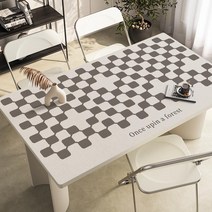 가죽 식탁매트 식탁 테이블 책상 보호필름 유리대용 가죽 방수 식탁매트, 80x150cm, H