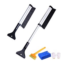 차량용 성에제거기 세트 스노우 브러쉬 제설 눈 성에 제거 스크래퍼 물기 서리 제거 자동차, 성에 제거기, 상세페이지 참조