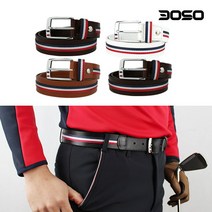 [트래디] [삼공오공]남성 삼색 스트라이프 골프벨트/BTB, 색상 및 사이즈:btb-블랙