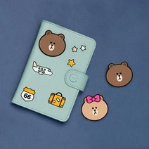 라인프렌즈 전자파 차폐필름 여권파우치 분실방지 여행준비물 친구선물 항공권케이스