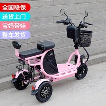 삼륜 전기자전거 전기오토바이 3륜 어른세발자전거 2인용 전기자전거 세발전동자전거 소형, 48V 리튬 배터리, 12ah 50km주행 2인승