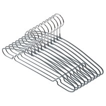 논슬립 스틸 옷걸이 그레이, 논슬립 스틸 옷걸이 10개