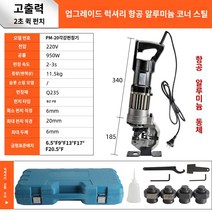 전동 타공기 천공기 휴대용 공업용 유압 펀칭기, 고급 pm-20 앵글 스틸 펀칭 머신 업그레이드