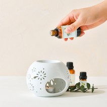 줄리브리시 공 플라워 아로마 오일 램프 버너, 마조람 10ml (버너미포함)