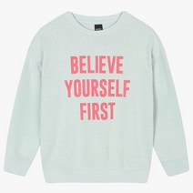 인디고키즈 [대전NC유성점 오픈] 미리준비하는 가을 겨울 코디 아이템 맨투맨/바지/조끼/가디건/점퍼/!!! [후막 로고 맨투맨] IKMA22W05 (MINT GREEN)