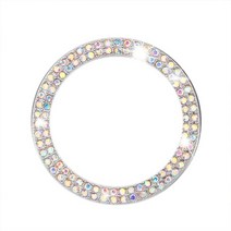 스마트 원격 시동 제어 경보 시스템 car engine start stop decoration ring rhinestone sticker engine start stop 버튼, 푸른