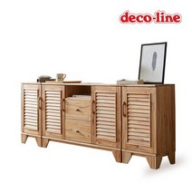 데코라인 코넬 참죽 원목 갤러리 수납장 2000 DFM060