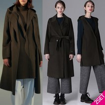 르오트 르오트 더블 맥시 울 핸드메이드 코트