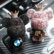 픽도큐먼트 베어브릭 큐빅 차량용 방향제 디퓨저 리필 차량방향제 자동차 고급, 큐빅베어 블랙, 캐시미어 미스트 10ml