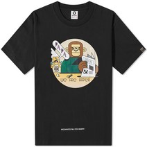 AAPE x Sebastian Schwamm Papa T-Shirt - 블랙 AAPTEM9609XXI-BKX