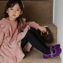 여아 아기 키즈 러블리한 소녀감성 벨벳 플랫 슈즈 걸음마 털 신발