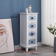 엔틱가구 서랍장 자개장 약장 고가구 나비장 원목 다용도 반닫이 빈티지 수납장, 복장을 갖추다, 화이트 4단