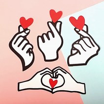 손하트 파티팍 데코픽 케이크픽 생일토퍼 축하토퍼, D타입