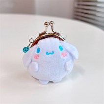 귀여운 Sanrio 지갑 쿠로미 시나모롤 멜로디 봉제 인형 동전 가방 일본 미니 만화 펜던트 크리스마스 선물
