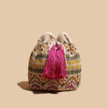 콜롬비아 모칠라백 대학생 데일리 수공예 뜨개 와유백 복주머니 가방 숄더 토트 케이티 송중기