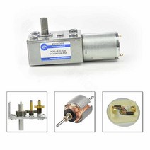 기어드 모터 DC 6V 12V 24V 기어 감속 2.8 4.7 8 14 210RPM 가역 웜 터보 금속 감속기 JGY370 DIY 액세서리 부품, 10 97RPM_03 24V
